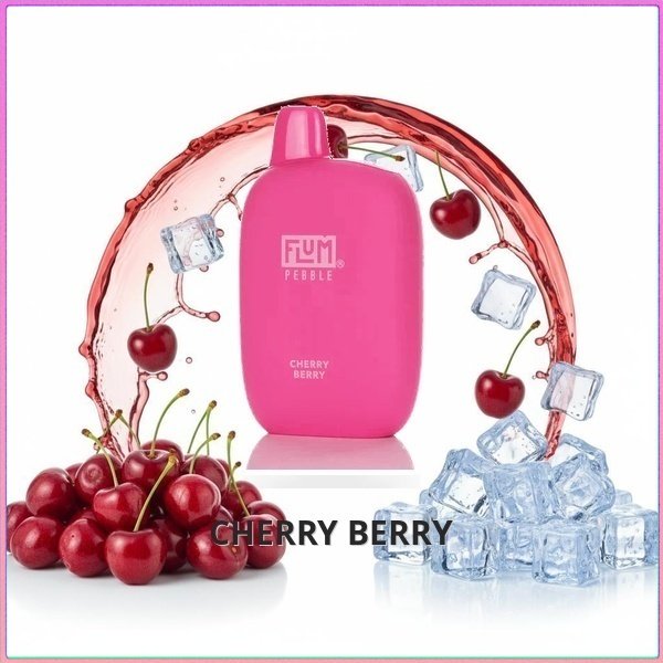 FLUM_Cherry_Berry Flum Pebble - Cherry Berry