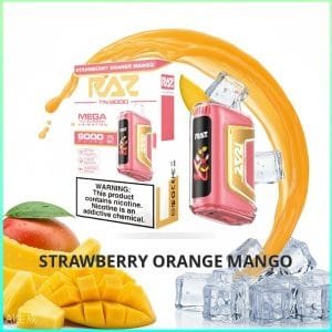 TN9000_Strawberry_Orange_Mango Raz TN9000 - Strawberry Orange Mango