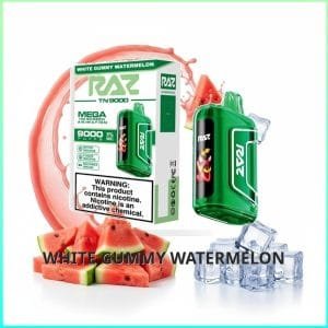 TN9000_White_Gummy_Watermelon Raz TN9000 - White Gummy Watermelon
