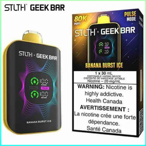 Banana Burst Ice 80K Disposable by STLTH x Geek Bar