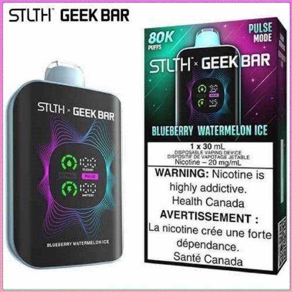 Strawberry Kiwi Ice 80K Disposable by STLTH x Geek Bar