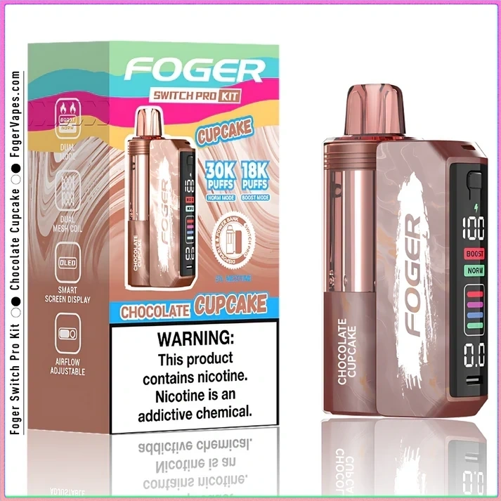 chocolate-cupcake-foger-switch-pro-30k-puffs-disposable-kit-box Cherry Slush – Foger Switch Pro Kit | 30K Puffs