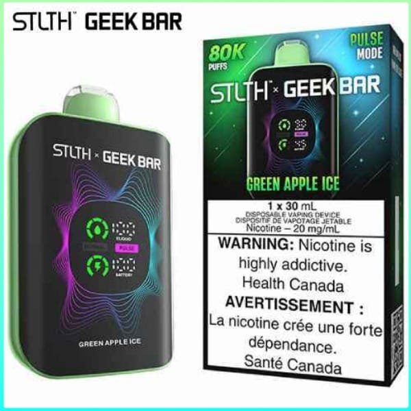 Green Apple Ice 80K Disposable by STLTH x Geek Bar
