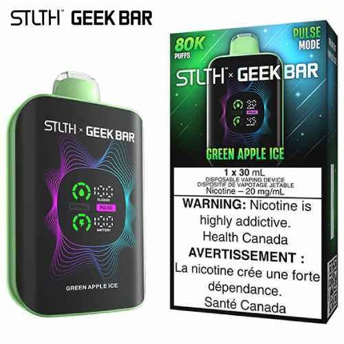 Green Apple Ice 80K Disposable by STLTH x Geek Bar