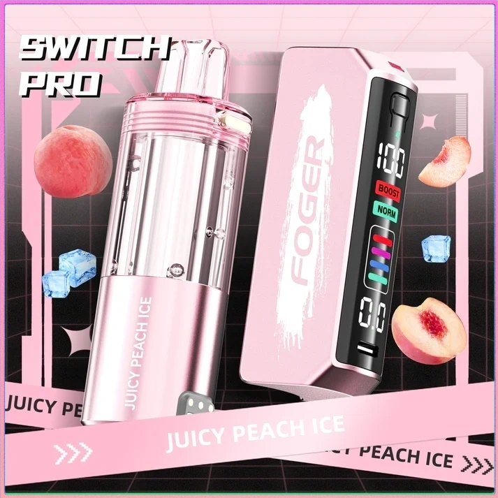 juicy-peach-ice-foger-switch-pro-30k-puffs-disposable-vape Juicy Peach Ice Foger Switch Pro Kit 30K Puffs