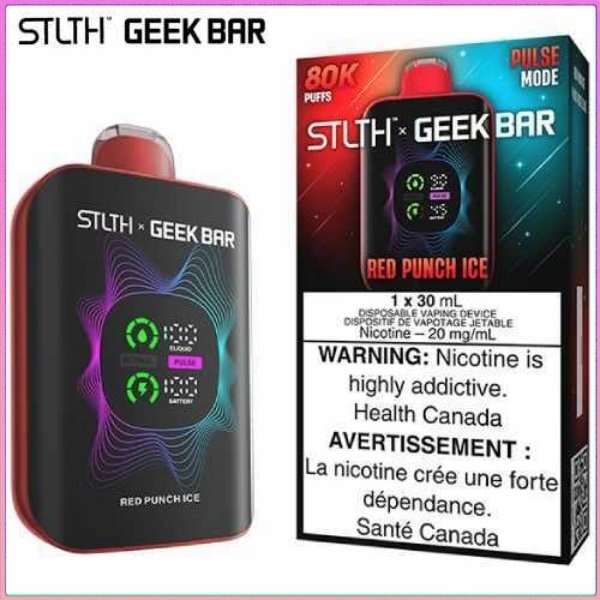 Red Punch Ice 80K Disposable by STLTH x Geek Bar