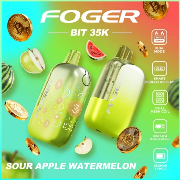 sour-apple-watermelon-foger-bit-35k-cover Sour Apple Watermelon – Foger Bit 35K Puffs