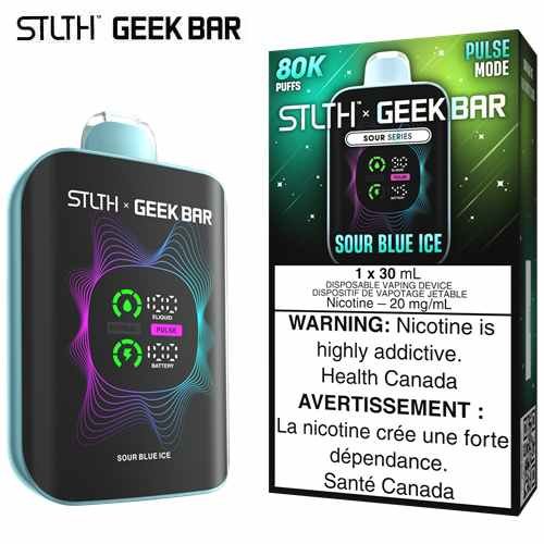 Sour Blue Ice 80K Disposable by STLTH x Geek Bar