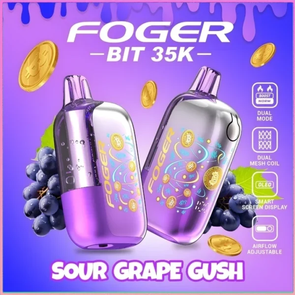 sour-grape-gush-foger-bit-35k-cover Sour Grape Gush – Foger Bit 35K Puffs