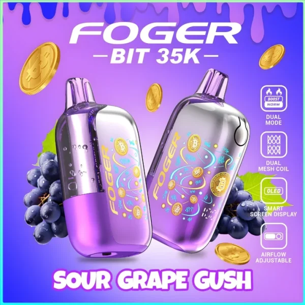sour-grape-gush-foger-bit-35k-cover Sour Grape Gush – Foger Bit 35K Puffs