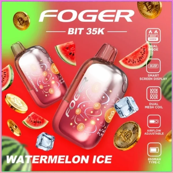 watermelon-ice-foger-bit-35k-cover Watermelon Ice – Foger Bit 35K Puffs