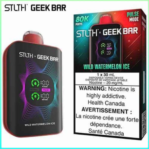 Wild Watermelon Ice 80K Disposable by STLTH x Geek Bar