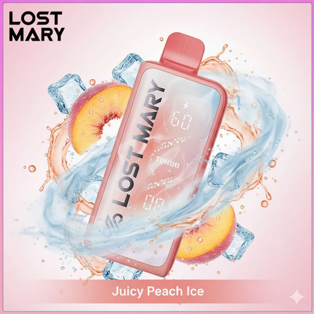 Juicy Peach Ice MT35K Turbo Disposable by Lost Mary: Ultimate Review & Guide
